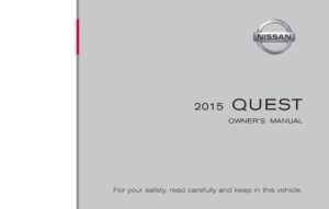 2015 nissan quest owner's manual