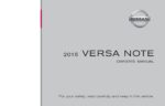 2015 nissan versa note owner's manual