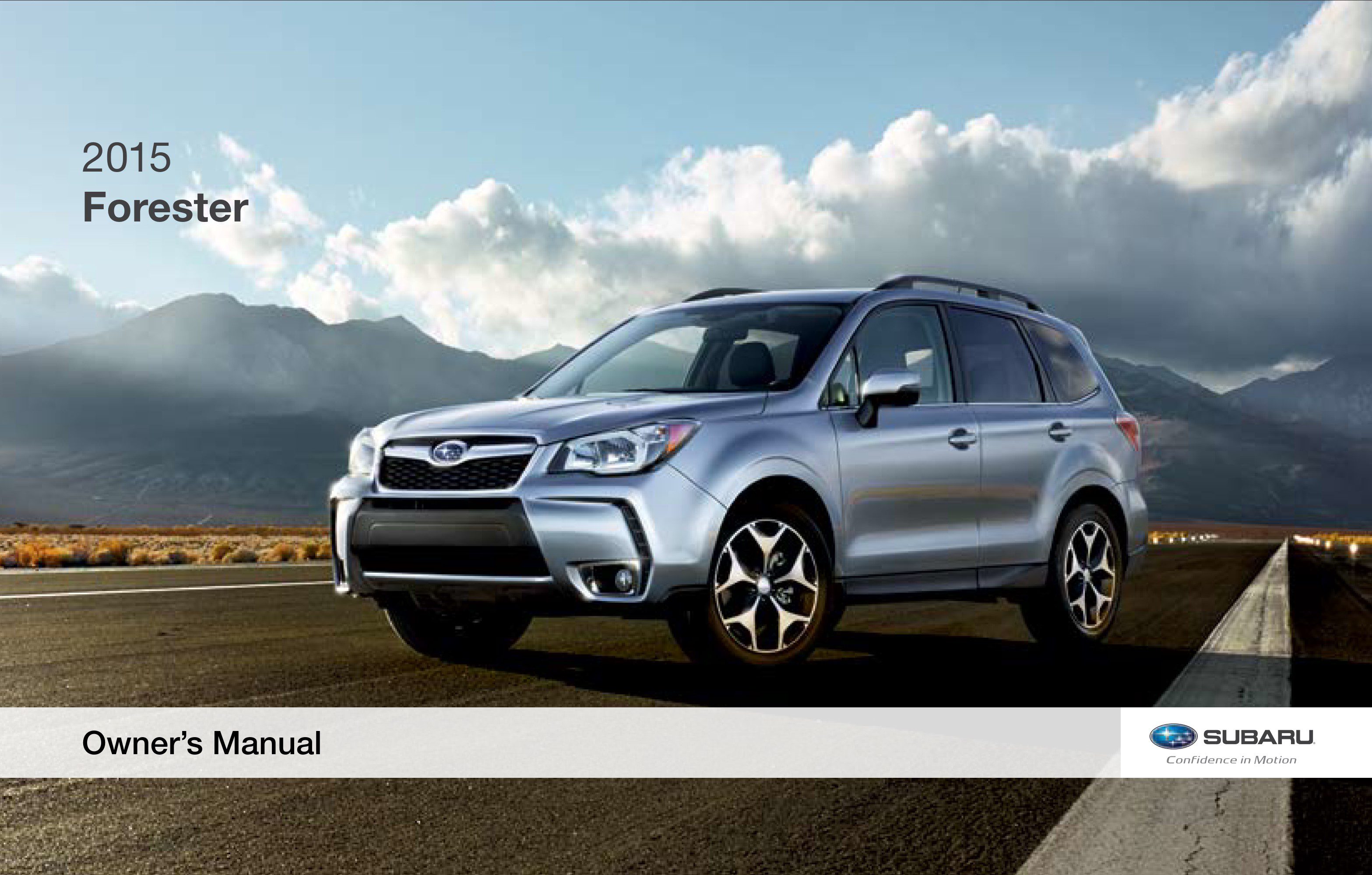 2015 subaru forester owner's manual