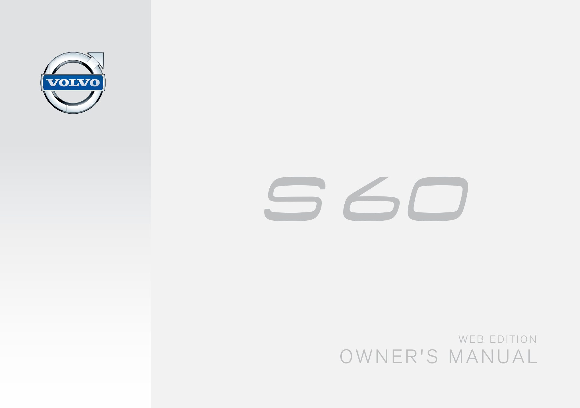 2015 volvo s60 owner's manual