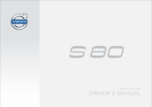 2015 volvo s80 owner's manual