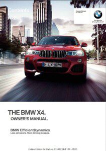 2016 bmw x4 owner's manual