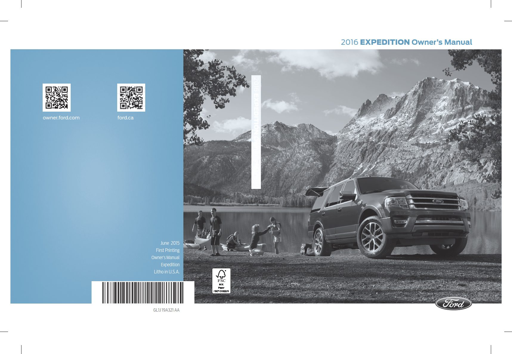 2016 ford expedition el owner's manual