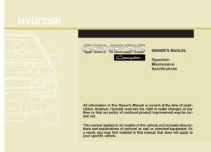 2016 hyundai genesis coupe owner manual