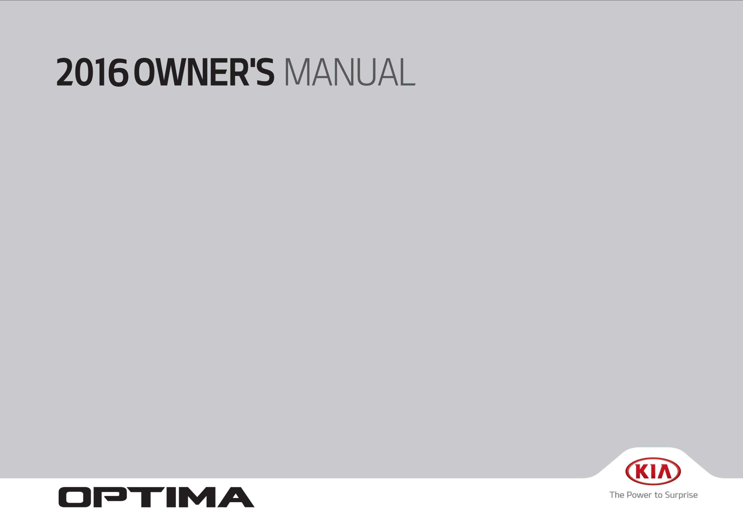 2016 kia optima owner manual