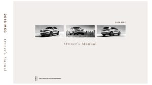 2016 lincoln mkc owner's manual