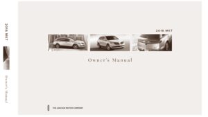 2016 lincoln mkt owner's manual