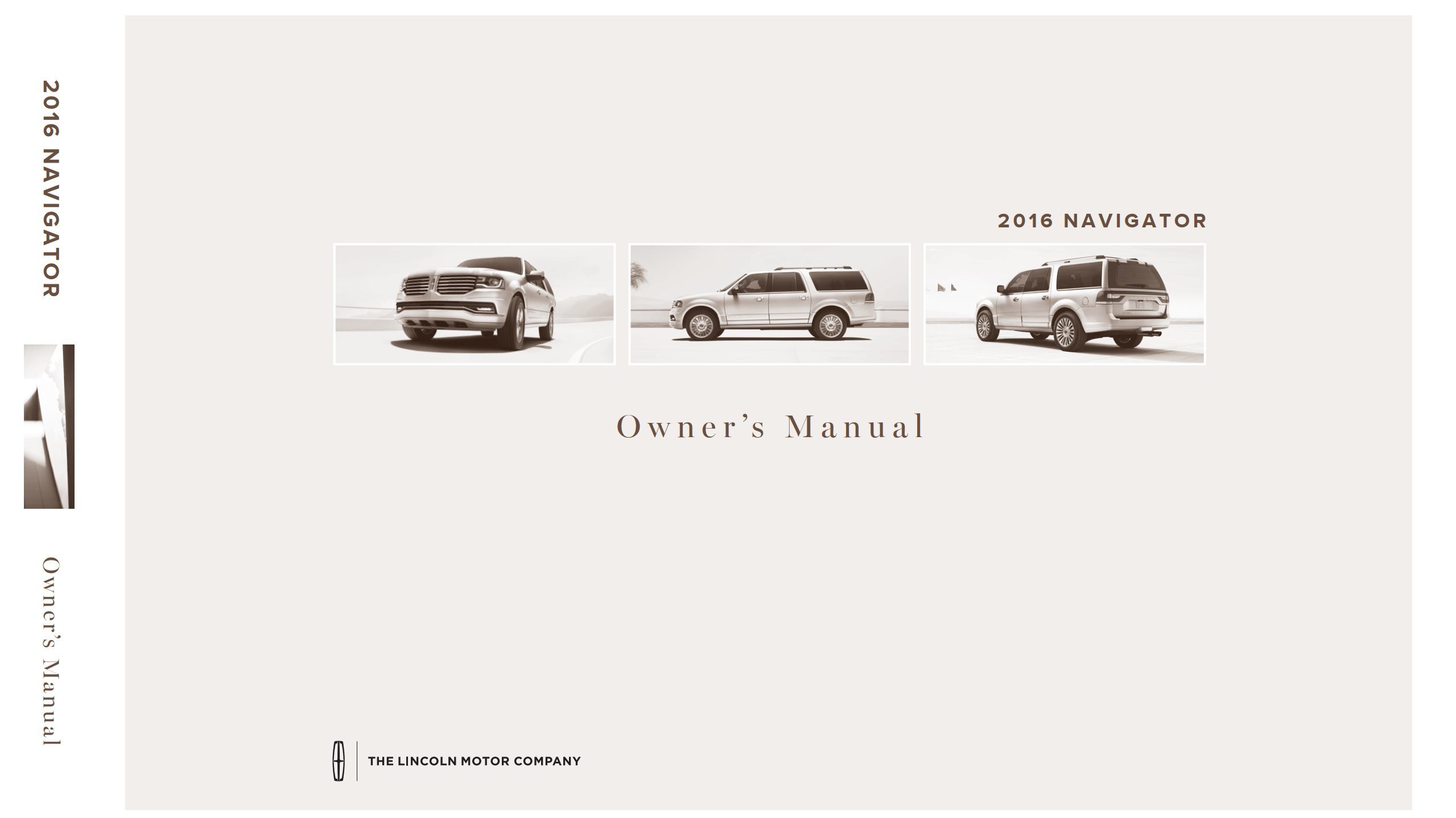 2016 lincoln navigator owner's manual