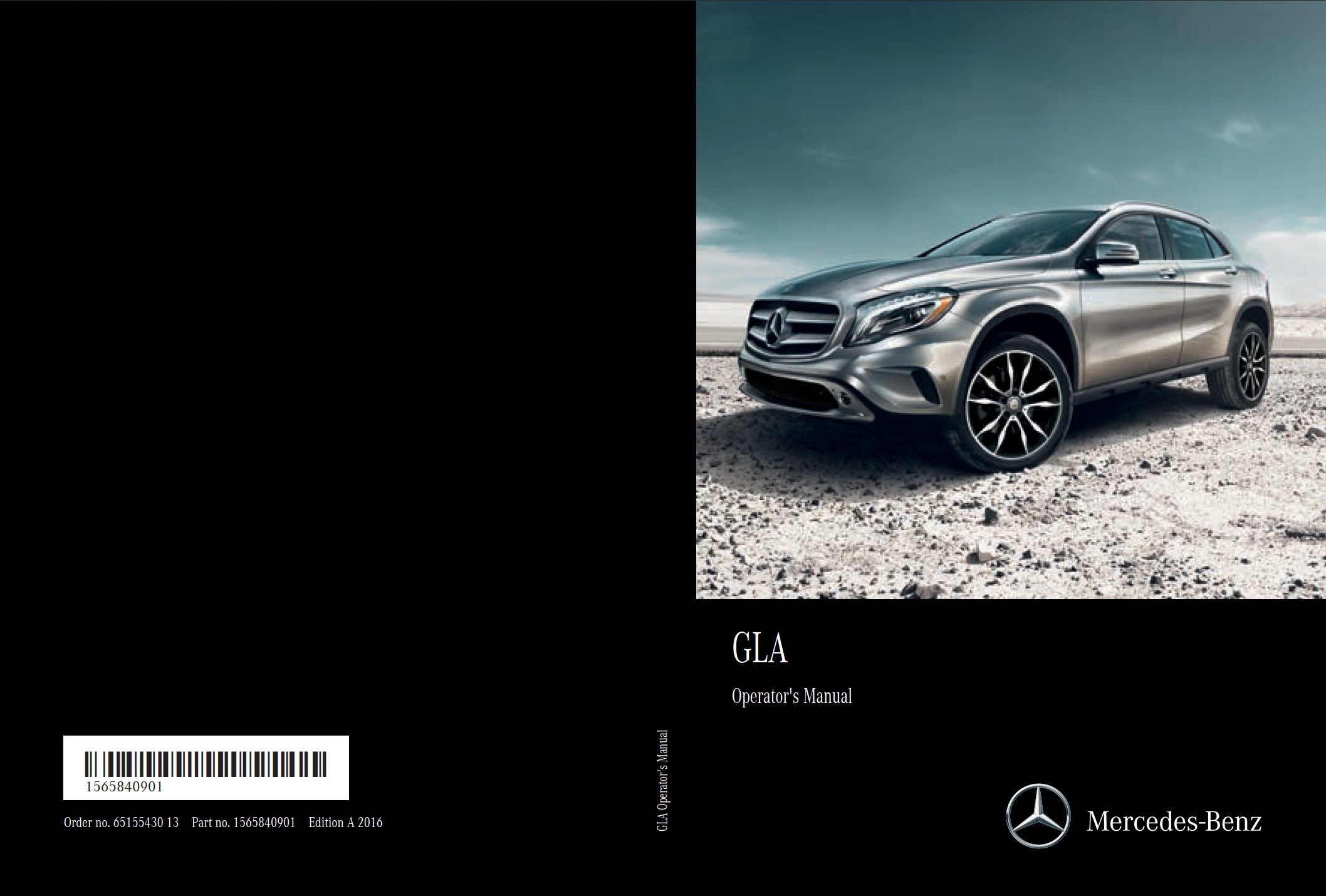 2016 mercedes benz gla owner's manual