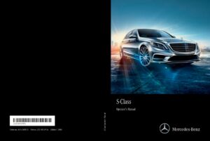 2016 mercedes benz s class owner's manual