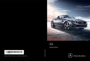 2016 mercedes benz slk class owner's manual