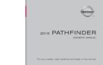 2016 nissan pathfinder owner's manual