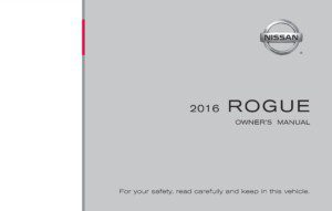 2016 nissan rogue owner manual