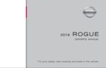 2016 nissan rogue owner's manual