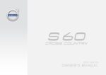 2016 volvo s60 cross country owner's manual