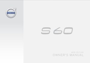 2016 volvo s60 owner's manual