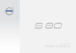 2016 volvo s80 owner's manual