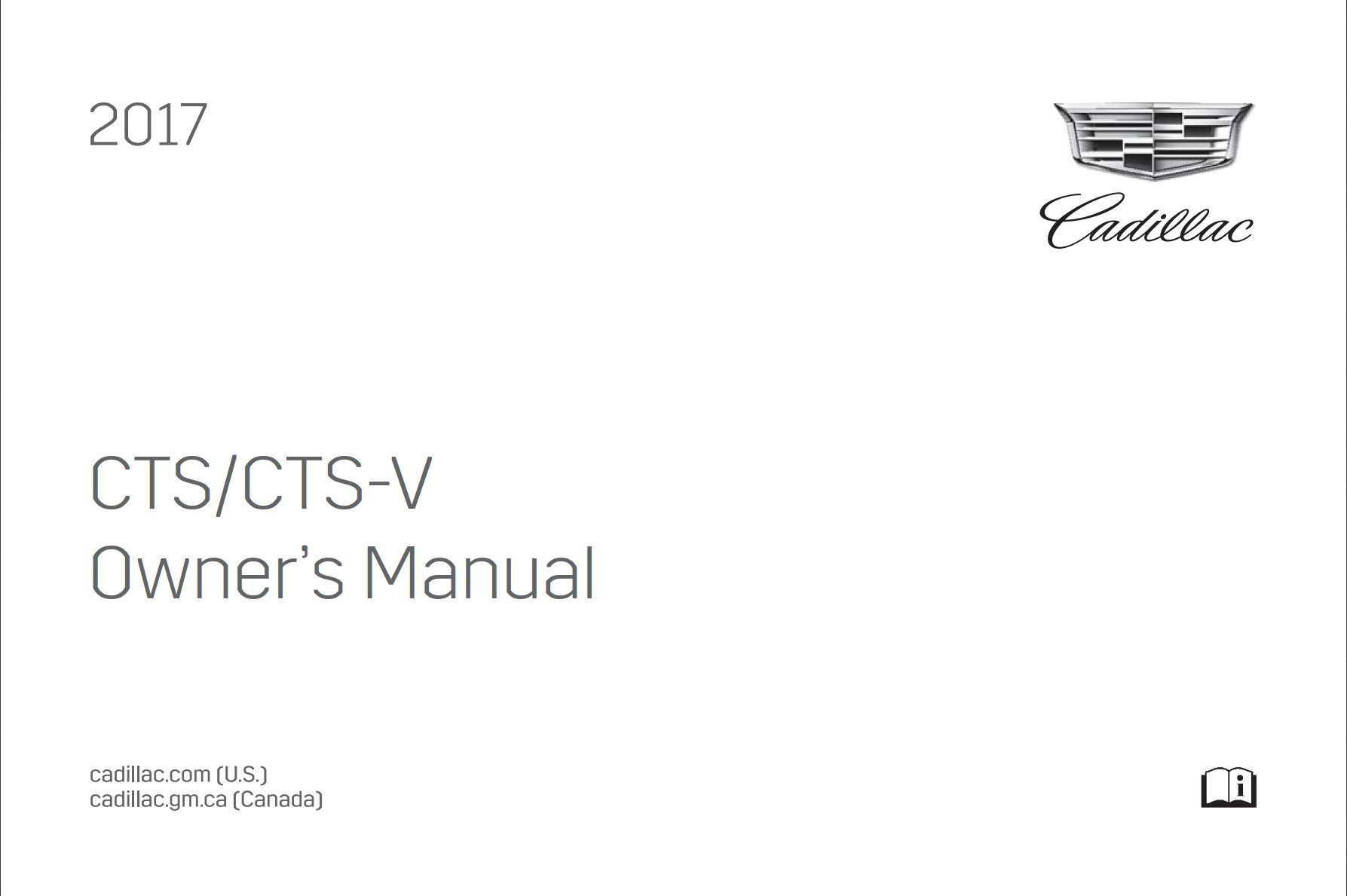 2017 cadillac cts owner's manual