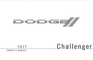 2017 dodge challenger owner manual