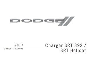 2017 dodge charger srt 392 srt hellcat owner manual