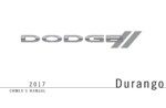 2017 dodge durango owner manual