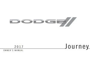 2017 dodge journey owner manual