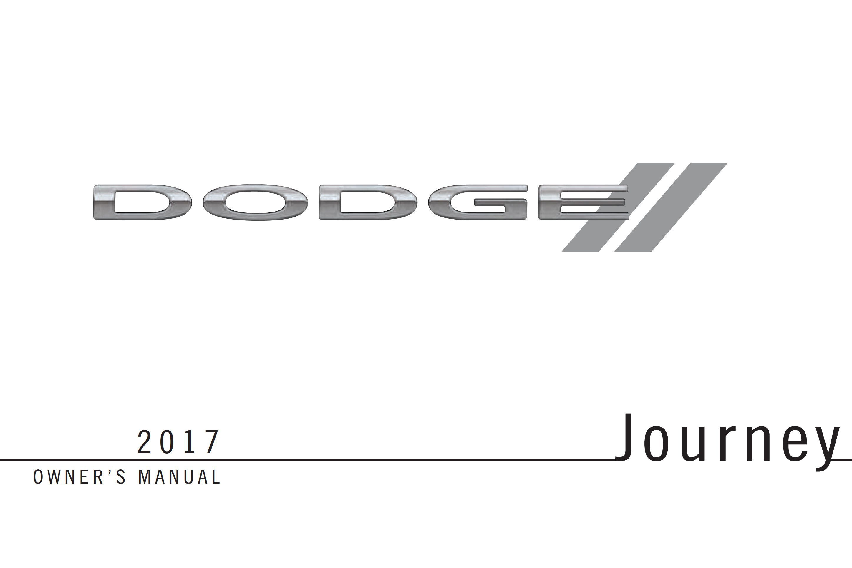 2017 dodge journey owner manual