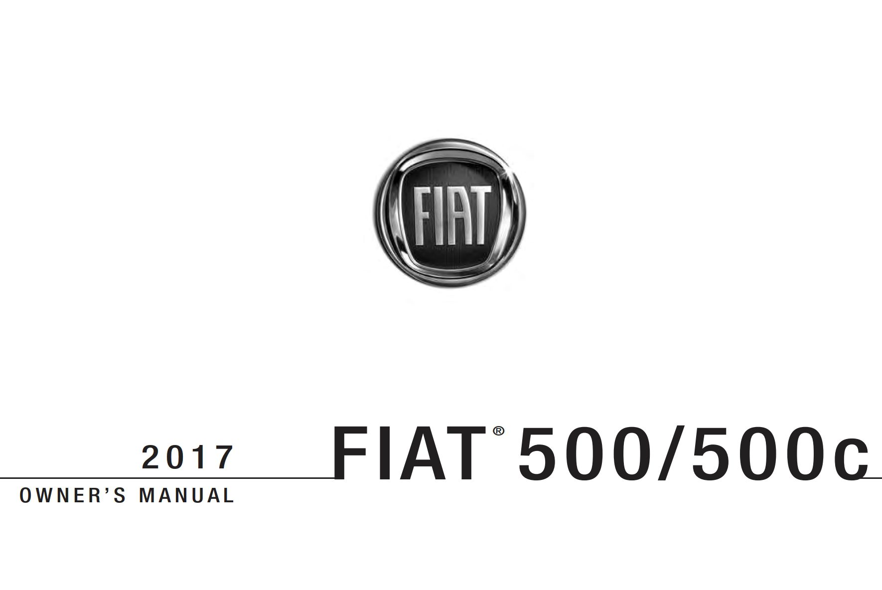 2017 fiat 500c owner manual