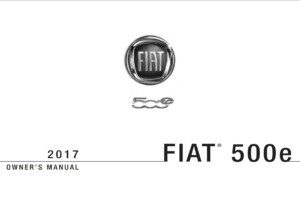 2017 fiat 500e owner manual