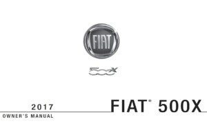 2017 fiat 500x owner manual