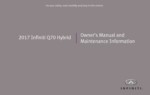 2017 infiniti q70 hybrid owner's manual