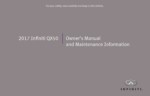 2017 infiniti qx50 owner's manual