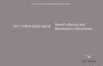 2017 infiniti qx60 hybrid owner's manual