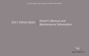 2017 infiniti qx60 owner's manual