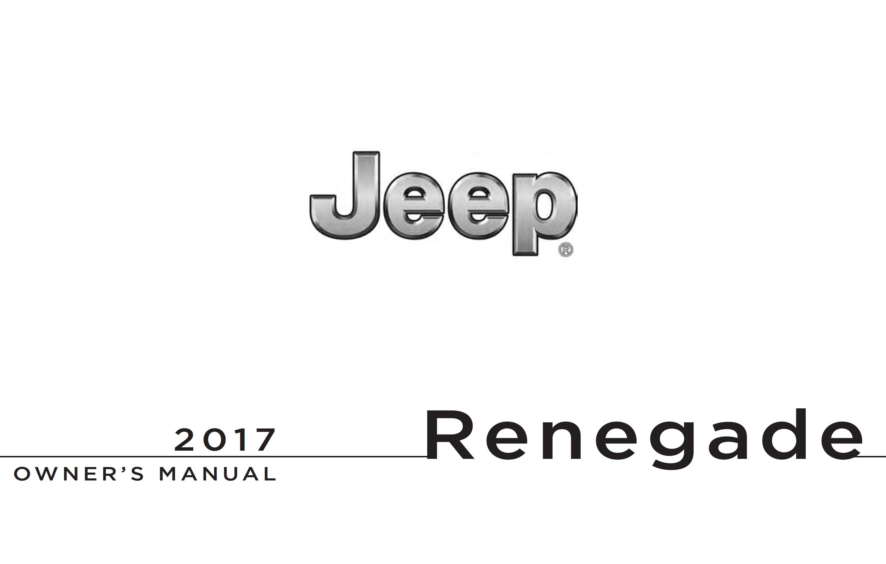 2017 jeep renegade owner manual