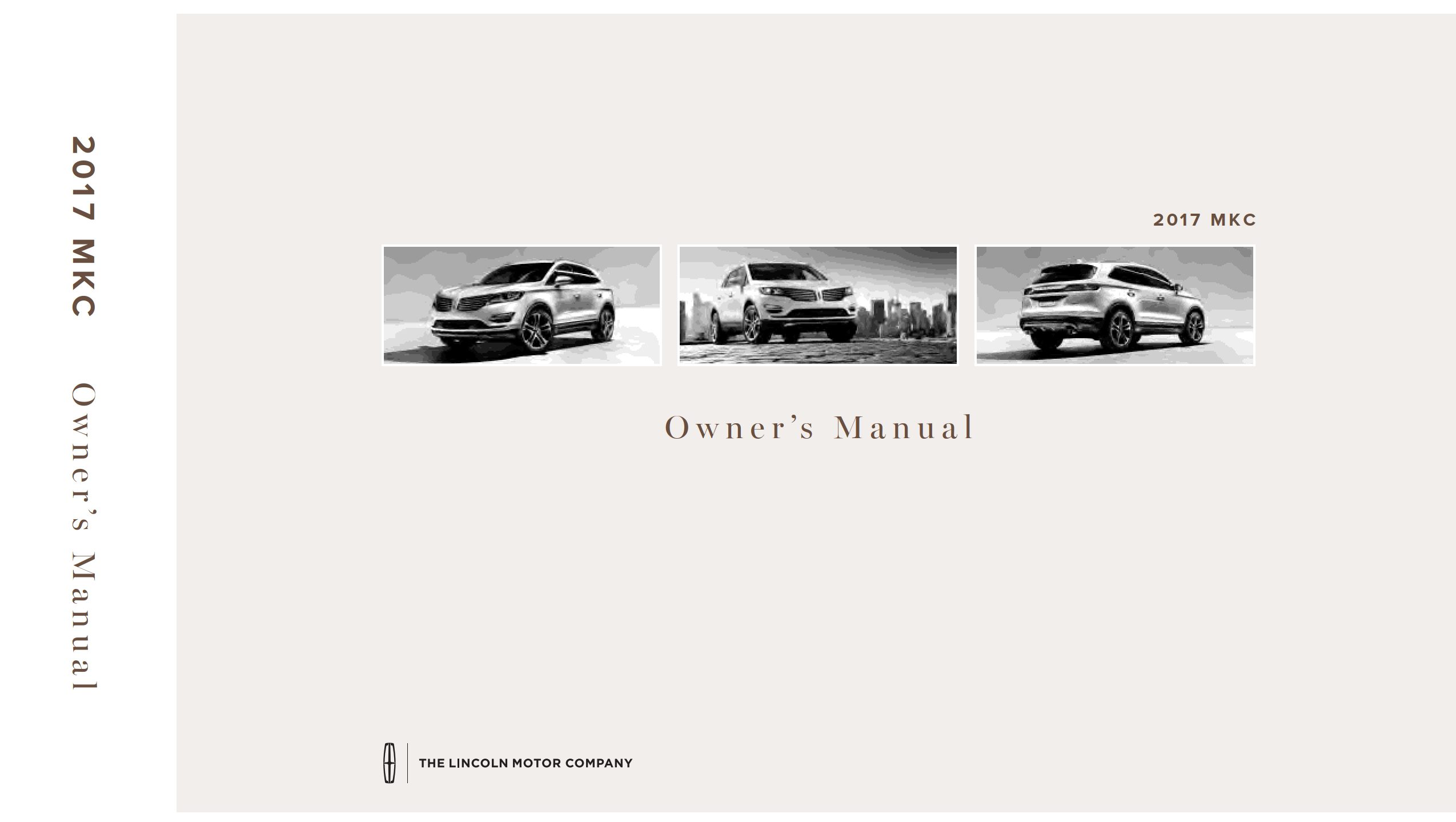 2017 lincoln mkc owner's manual