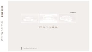 2017 lincoln mkz owner's manual