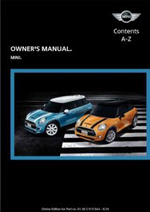 2017 mini cooper owner's manual