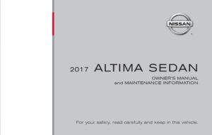 2017 nissan altima sedan owner's manual