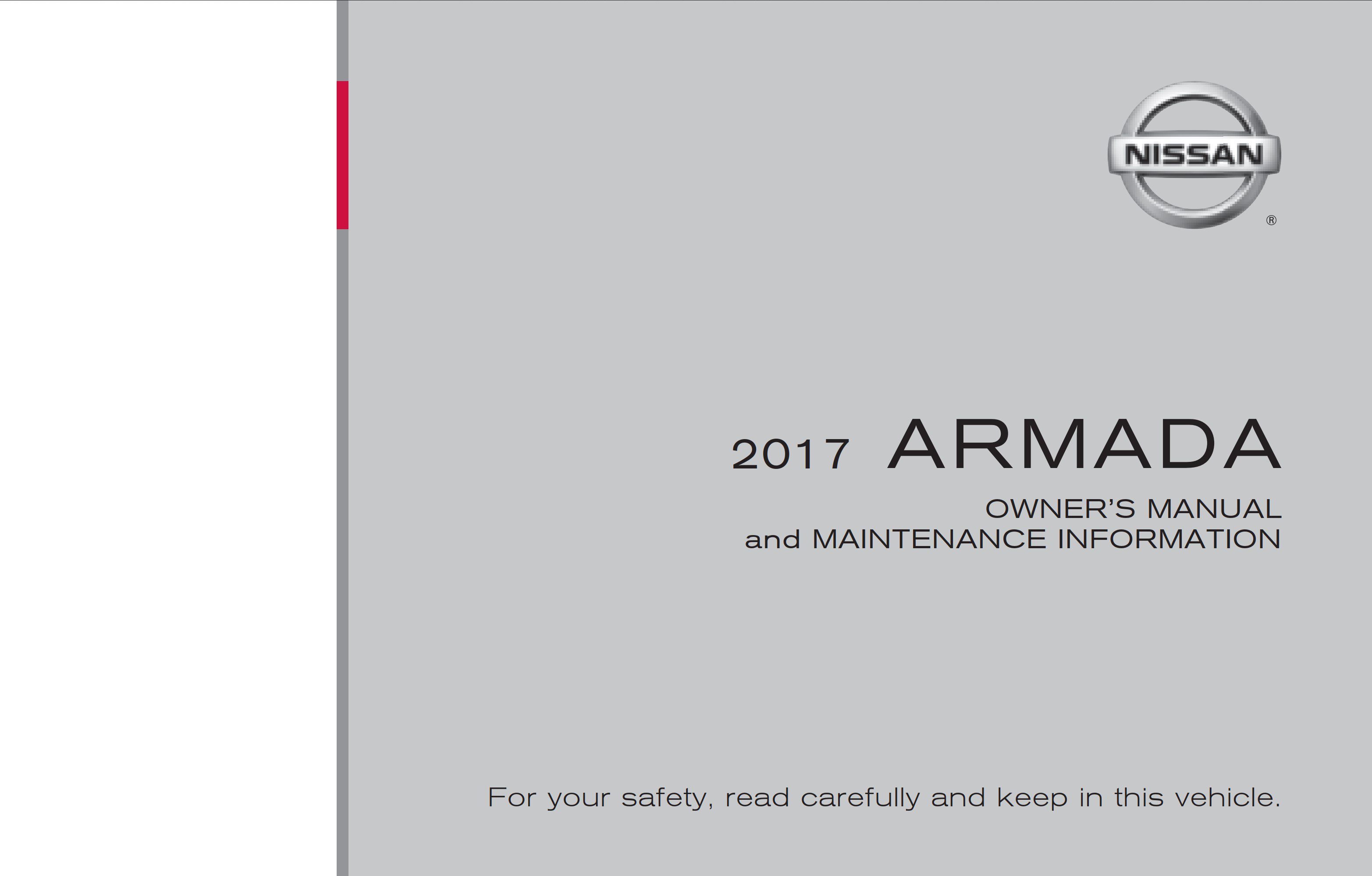 2017 nissan armada owner's manual