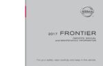 2017 nissan frontier owner's manual