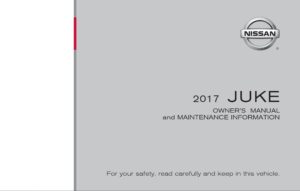 2017 nissan juke owner's manual