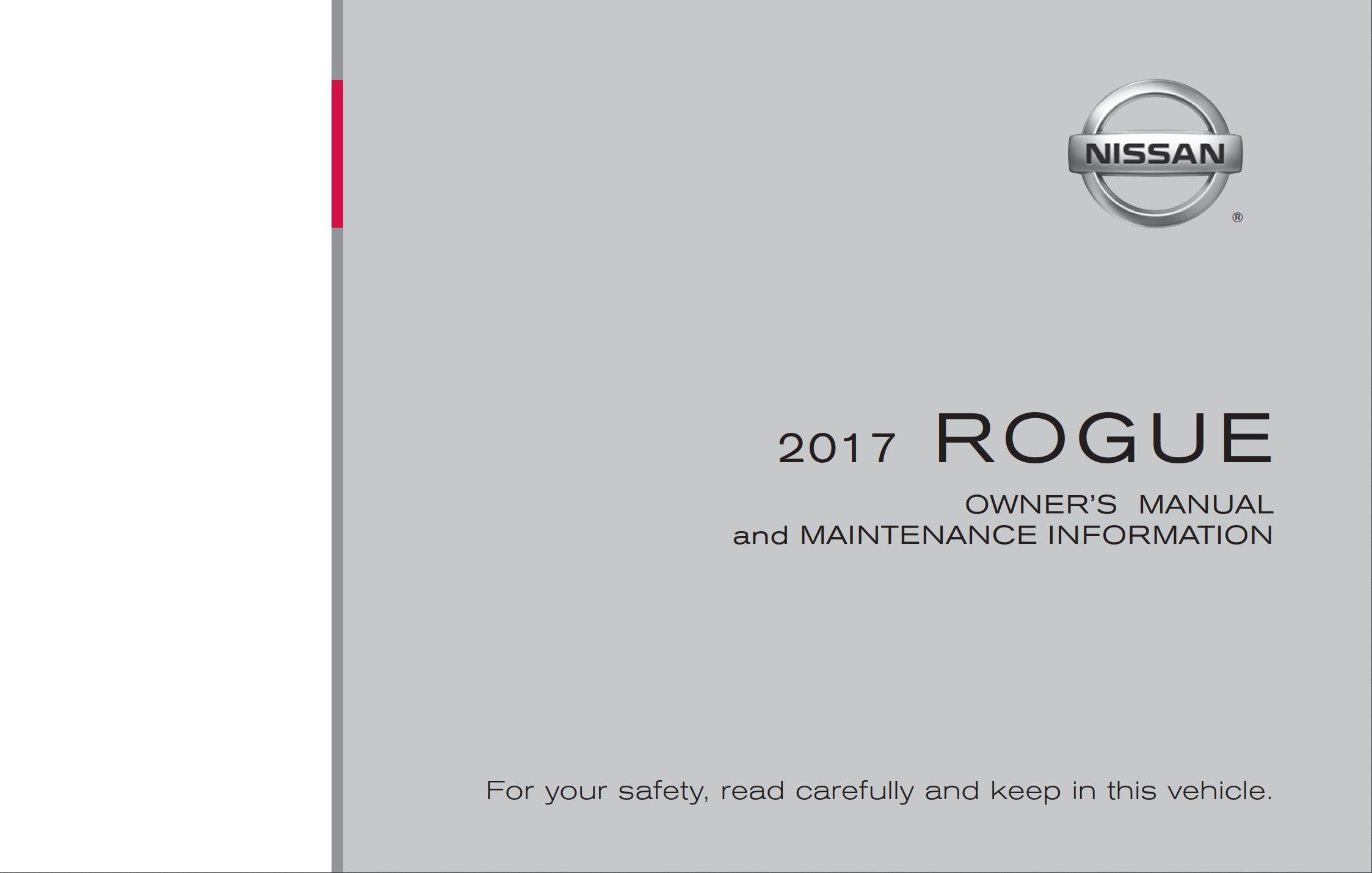 2017 nissan rogue owner's manual