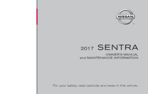 2017 nissan sentra owner's manual