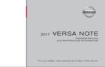 2017 nissan versa note owner's manual