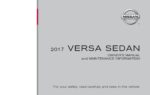 2017 nissan versa sedan owner's manual