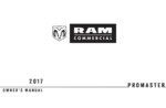 2017 ram promaster owner manual