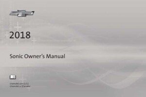 2018 chevrolet sonic owner's manual