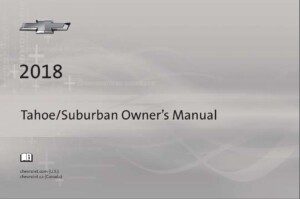 2018 chevrolet tahoe owner's manual