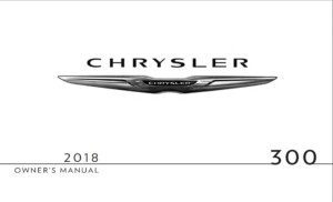 2018 chrysler 300 owner's manual